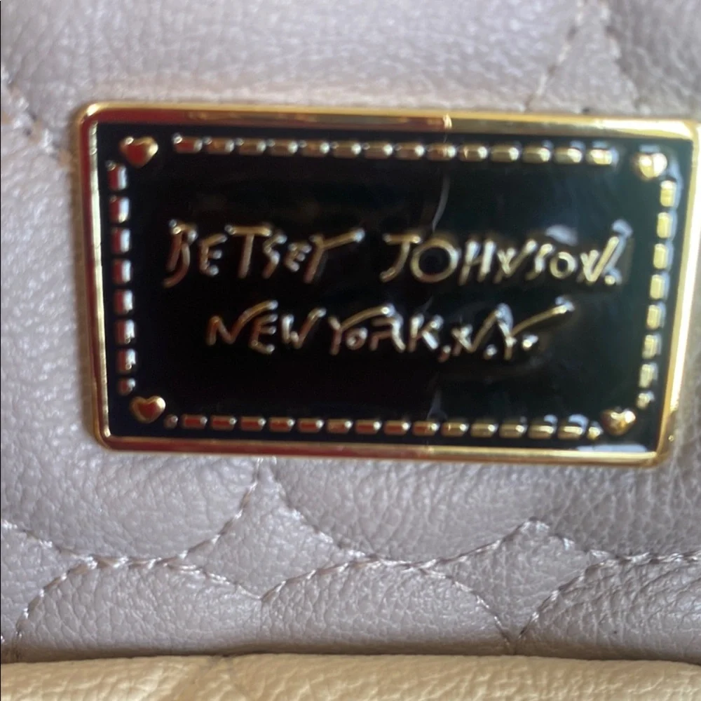 Betsey Johnson Black, Gray and Cream Mini Backpack - Picture 2 of 7